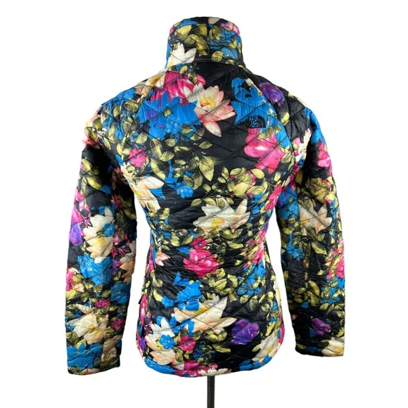 The North Face Floral Lotus Jacket Quilted Thermoball Puffer Full Zip Size Small - Picture 5 of 14